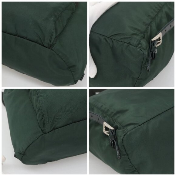 PRADA Backpack Nylon Green Silver Auth 127191 - Picture 15 of 15
